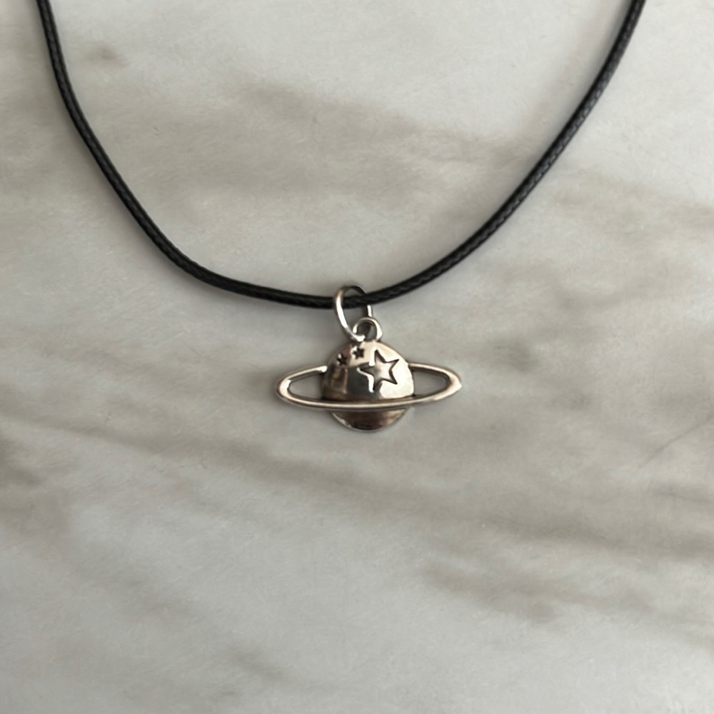 Handmade necklace: planet charm